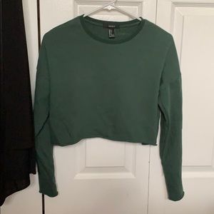 Long sleeve sweater crop top